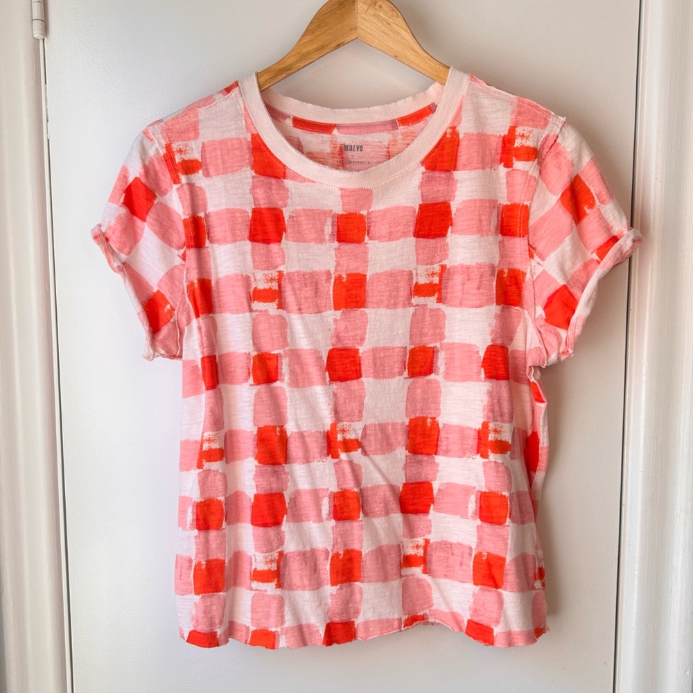 New Maeve Anthropologie Cotton Slub Tee